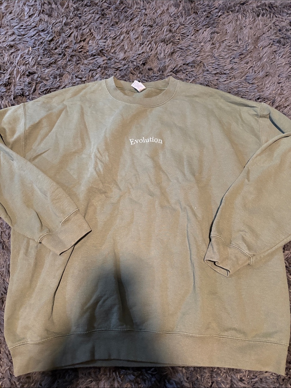 Gildan Olive Green 'Evolution' Crewneck Sweatshirt